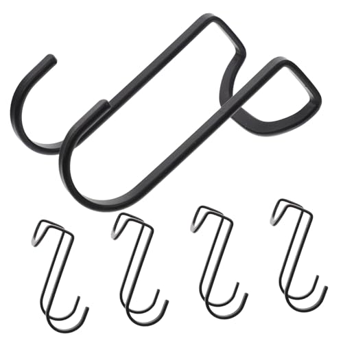 Hohopeti 5 Stück Teiliges Schwarzes S haken aus Edelstahl Multifunktionale Stabile Tür Kleiderhaken für Schrank Rucksack Kleidung Platzsparend und Langlebig Hohopeti 5 Stück Teiliges Schwarzes S haken aus Edelstahl Multifunktionale Stabile Tür Kleiderhaken für Schrank Rucksack Kleidung Platzsparend und Langlebig von Hohopeti