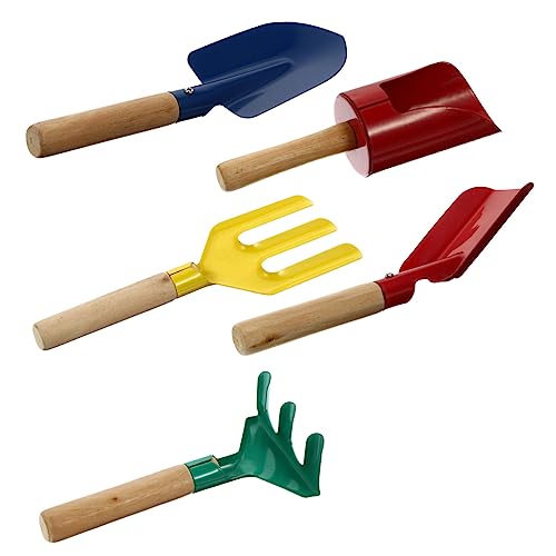 Hohopeti 5 Stück Teiliges Set aus Metall mit Robustem Holzgriff Kindersicheres Pflanzschaufel Rechen Set Leichtes Gartenspielzeug für Kleine Hände Fördert Praktische Zufällige Farbe Hohopeti 5 Stück Teiliges Set aus Metall mit Robustem Holzgriff Kindersicheres Pflanzschaufel Rechen Set Leichtes Gartenspielzeug für Kleine Hände Fördert Praktische Zufällige Farbe von Hohopeti