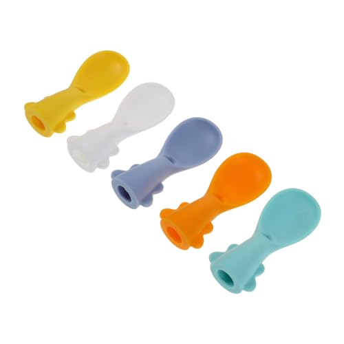 Hohopeti 5 Stücke Beutel Befestigung Babynahrung Beutel Babynahrung Abgabe Werkzeuge Obst Squeeze Feeder von Hohopeti