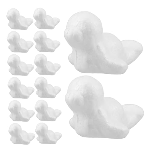 Hohopeti 50 Stück DIY Schaumschildkröten Mini Figuren zum Bemalen Leichte Kompakte Tier-Embryo Modelle für Bastelprojekte Partydekoration Schul Heimdekoration von Hohopeti