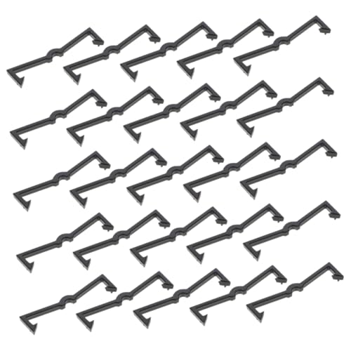 Hohopeti 50 Stück Kunststoff Pegboard Haken Sicherungsclips Pegboard Zubehör Haken Stopper Lochwand Befestigungsklammern für Werkzeughalterung von Hohopeti