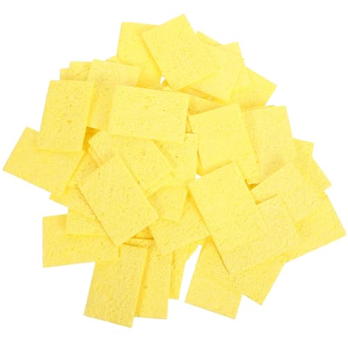 Hohopeti 50 Stück Lötschwämme Hochtemperatur Lötspitzenreiniger Ersatzpads für Werkstatt Gelb Schnelles Reinigen Langlebig Kompakt Überhitzungsschutz für Lötkolbenpads Hohopeti 50 Stück Lötschwämme Hochtemperatur Lötspitzenreiniger Ersatzpads für Werkstatt Gelb Schnelles Reinigen Langlebig Kompakt Überhitzungsschutz für Lötkolbenpads von Hohopeti