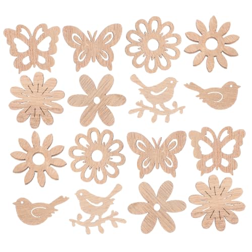 Hohopeti 50 Stück Teiliges Holzverzierungen Blumen Schmetterlinge Vogel Formen Holzscheiben zum Basteln DIY Dekorationen für Party und Wohnraumgestaltung Hohopeti 50 Stück Teiliges Holzverzierungen Blumen Schmetterlinge Vogel Formen Holzscheiben zum Basteln DIY Dekorationen für Party und Wohnraumgestaltung von Hohopeti