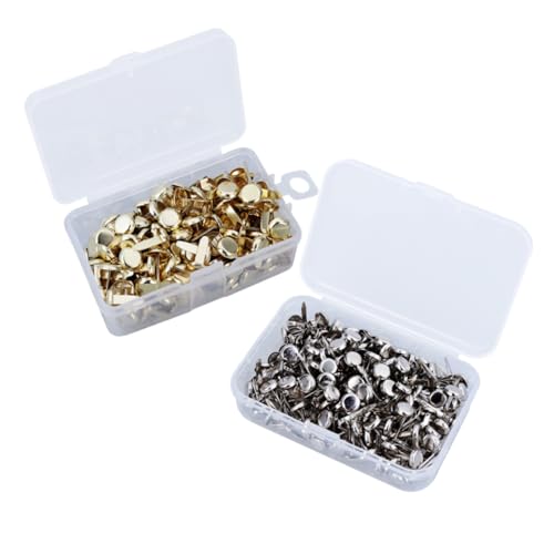 Hohopeti 500 Stück Metall brads Papierverschlüsse Elektropolierte Runde Befestiger in Silber und Gold Rostfrei Inklusive Aufbewahrungsboxen für Scrapbooking Basteln und Bürobedarf Hohopeti 500 Stück Metall brads Papierverschlüsse Elektropolierte Runde Befestiger in Silber und Gold Rostfrei Inklusive Aufbewahrungsboxen für Scrapbooking Basteln und Bürobedarf von Hohopeti