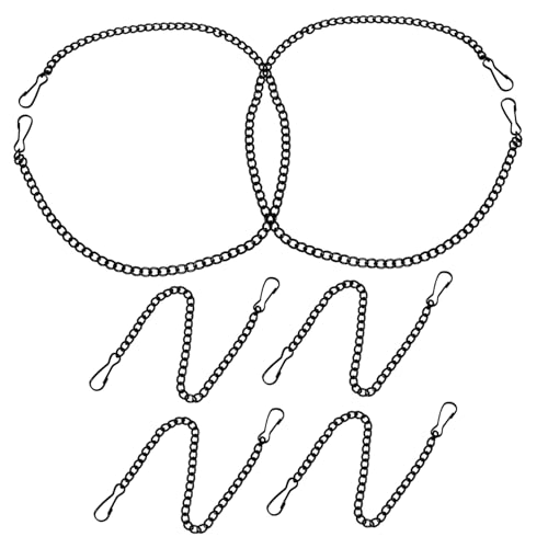 Hohopeti 6 Stück Teiliges Eisenkette zum Aufhängen von Pflanzen Lange Kleine Schwarze Ketten mit Hakenclips Vielseitig für Garten Ampelhalterung Outdoor Dekoration Hohopeti 6 Stück Teiliges Eisenkette zum Aufhängen von Pflanzen Lange Kleine Schwarze Ketten mit Hakenclips Vielseitig für Garten Ampelhalterung Outdoor Dekoration von Hohopeti