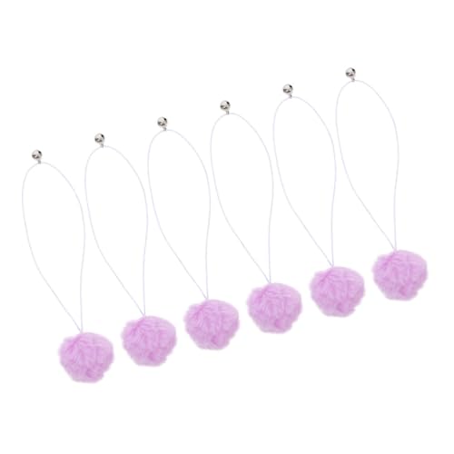 Hohopeti 6 Stück Teiliges Ersatzspielzeug für Katzenkratzbaum mit Langlebigen Interaktiven Hängenden Plüschbällen mit Glocke Geeignet für Kätzchen und Hauskatzen zur Beschäftigung und Hohopeti 6 Stück Teiliges Ersatzspielzeug für Katzenkratzbaum mit Langlebigen Interaktiven Hängenden Plüschbällen mit Glocke Geeignet für Kätzchen und Hauskatzen zur Beschäftigung und von Hohopeti