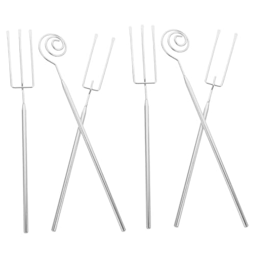 Hohopeti 6 Stück Teiliges Fondue aus Hitzebeständig mit Langem Griff für Sicheres Schokoladen und Käse Dippen Kompatibel mit Induktionsherden und Offenem Feuer Vielseitig für Hot Pot und von Hohopeti