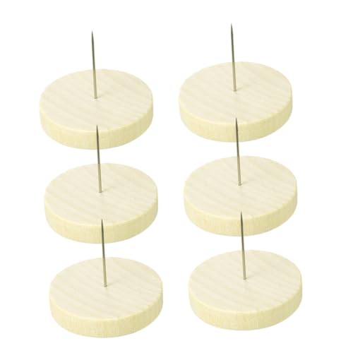 Hohopeti 6 Stück Teiliges Puppenständer Stahl mit Holzsockel Verstellbare Halterung für Häkelpuppen und Filzfiguren Vielseitiger Displayständer ohne Werkzeug für DIY Dekoration und von Hohopeti