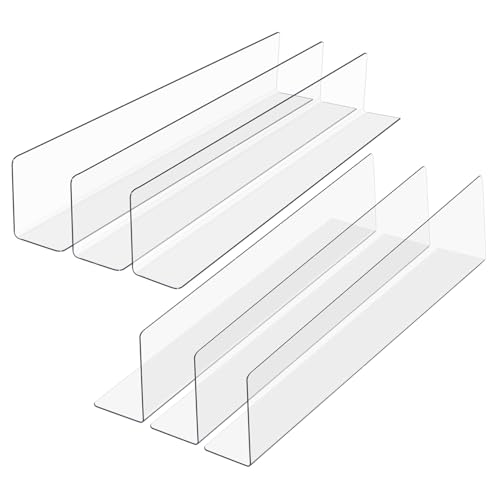 Hohopeti 6 Stück Teiliges Transparentes Regaltrennsystem aus Kunststoff Stabile Schrank Küchenschrank Organizer Vielseitige Einlegeplatten für Ordentliche Aufbewahrung in Küche Hohopeti 6 Stück Teiliges Transparentes Regaltrennsystem aus Kunststoff Stabile Schrank Küchenschrank Organizer Vielseitige Einlegeplatten für Ordentliche Aufbewahrung in Küche von Hohopeti