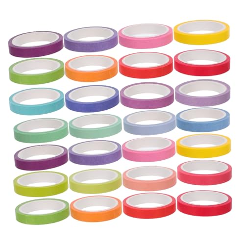 Hohopeti 60 Rollen Journaling Scrapbook Klebebänder Washi Klebeband Für Malprojekte Journaling Bastelbänder Mal Washi Klebebänder DIY Bastelbänder Dünne von Hohopeti