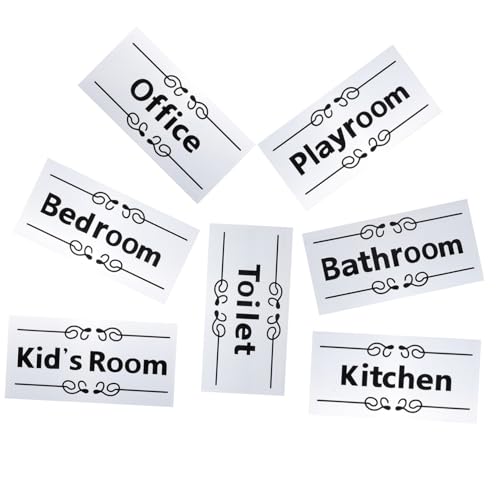 Hohopeti 7 Stück Teiliges Selbstklebendes Türschild PVC für Schlafzimmer Badezimmer Spielzimmer und Büro Wandaufkleber für Glatte Oberflächen Einfache Montage ohne Werkzeug Hohopeti 7 Stück Teiliges Selbstklebendes Türschild PVC für Schlafzimmer Badezimmer Spielzimmer und Büro Wandaufkleber für Glatte Oberflächen Einfache Montage ohne Werkzeug von Hohopeti