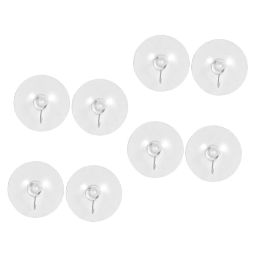 Hohopeti 8 Stück Teiliges Saugnapf haken aus Transparentem PVC mit Stahlhaken Starke Haftung Multifunktional für Badezimmer Küche Glas Fenster Einfach zu Montieren Rückstandsfrei Hohopeti 8 Stück Teiliges Saugnapf haken aus Transparentem PVC mit Stahlhaken Starke Haftung Multifunktional für Badezimmer Küche Glas Fenster Einfach zu Montieren Rückstandsfrei von Hohopeti