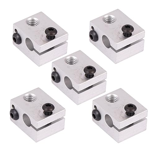 Hohopeti 5 Stücke 3d Drucker Heizung Block Für Aluminium Legierung Heizung Block M5 Innen Loch Hohopeti 5 Stücke 3d Drucker Heizung Block Für Aluminium Legierung Heizung Block M5 Innen Loch von Hohopeti