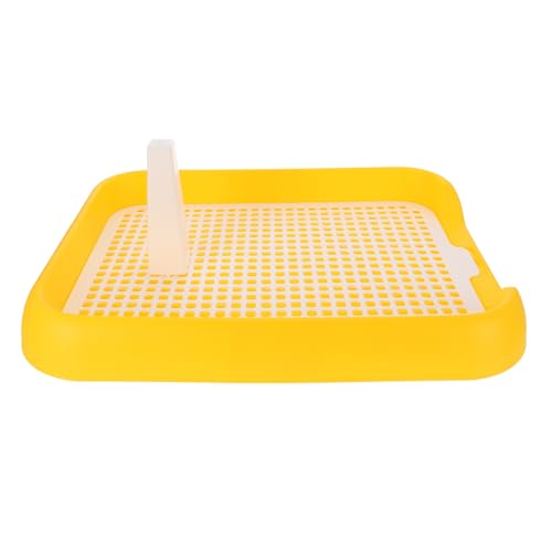 Hohopeti Anti rutsch Hundetoilette aus Robustem PP Kunststoff Leichtes Indoor Welpenklo mit Rasterdesign und Tragegriff Natürliche Säulenkonstruktion für Sicheres Training für Kleine und von Hohopeti