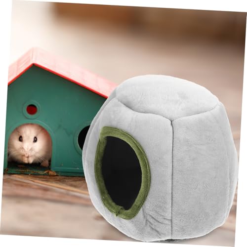 Hohopeti Atmungsaktives Winddichtes Hamsternest für Kleine Haustiere Weiches Warmes Kuschelbett Komfortables Schlafhaus für Hamster Ratten Chinchillas Sicheres Versteck und Gemütlicher von Hohopeti