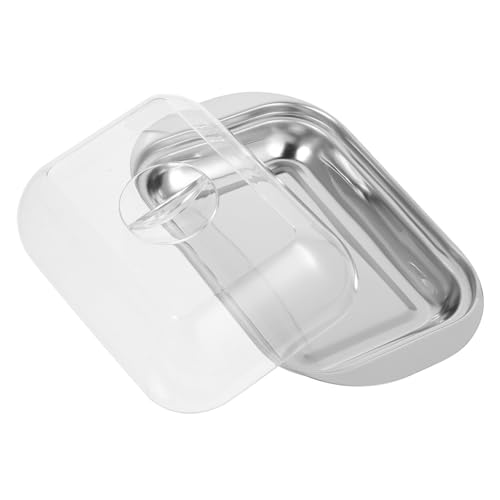 Hohopeti Butterdose Edelstahl mit Transparentem Deckel Butterbehälter und Käsebox Langlebig Hygienisch Geeignet für Zuhause und Gastronomie Modernes Design für Küchenarbeitsplatten Hohopeti Butterdose Edelstahl mit Transparentem Deckel Butterbehälter und Käsebox Langlebig Hygienisch Geeignet für Zuhause und Gastronomie Modernes Design für Küchenarbeitsplatten von Hohopeti