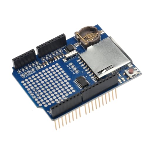 Hohopeti Data Logger Shield mit Rtc Echtzeituhr Kartenleser Level Shifter Kompatibel mit Arduino Duemilanove Leonardo Mega Langlebige Batterie für Datensicherung Hohopeti Data Logger Shield mit Rtc Echtzeituhr Kartenleser Level Shifter Kompatibel mit Arduino Duemilanove Leonardo Mega Langlebige Batterie für Datensicherung von Hohopeti
