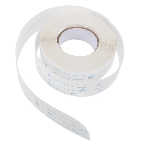 Hohopeti Datumsetiketten Selbstklebend für Lebensmittel Rolle Abziehbare Etiketten für Vorratsbehälter und Einmachgläser Blaue Aufkleber zur Einfachen Haltbarkeitskontrolle und Sicheren von Hohopeti