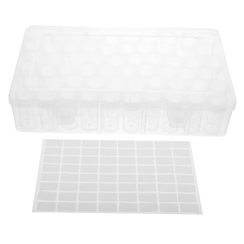 Hohopeti Diamond Organizer Aufbewahrungsbox mit Fächern Transparenter Kunststoffbehälter zur Aufbewahrung von Nagelkunst Strasssteinen Perlen und Schmuck Leicht Geruchsfrei Tragbar für DIY von Hohopeti