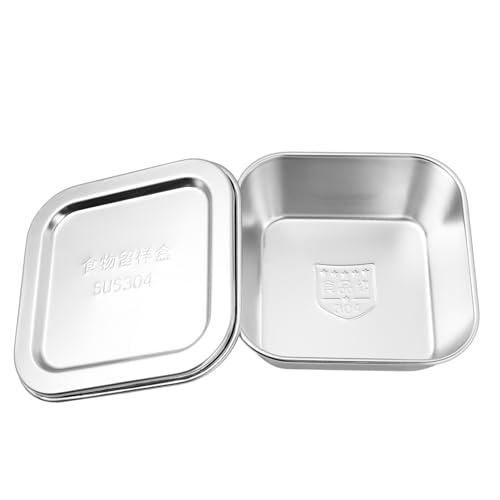 Hohopeti Edelstahl Butterdose mit Deckel Quadratische Aufbewahrungsbox für Rindertalg und Butter Rostfrei Pflegeleicht Große Frischhaltedose für Küche und Backen Silberfarben Hohopeti Edelstahl Butterdose mit Deckel Quadratische Aufbewahrungsbox für Rindertalg und Butter Rostfrei Pflegeleicht Große Frischhaltedose für Küche und Backen Silberfarben von Hohopeti