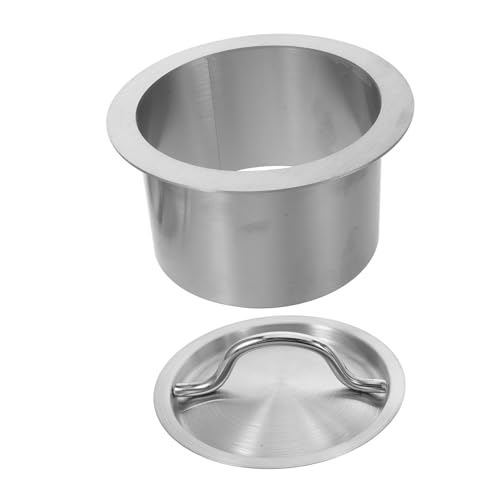 Hohopeti Edelstahl Einbau Abfalleimer Deckel Runde Eingelassene Küchen Müllschütte Arbeitsplatte Recessed Trash Bin Cover für Restaurants Kaffee Bars und Food Prep Bereiche Hohopeti Edelstahl Einbau Abfalleimer Deckel Runde Eingelassene Küchen Müllschütte Arbeitsplatte Recessed Trash Bin Cover für Restaurants Kaffee Bars und Food Prep Bereiche von Hohopeti