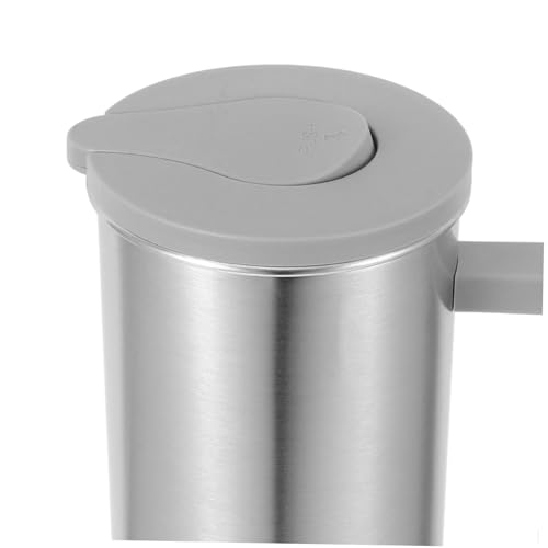 Hohopeti Edelstahl Kaltwasserkanne Großer Edelstahlkrug mit Handgriff Großer Saftkrug für Kaffee Getränke Vielseitig Verwendbarer Metal Wasserbehälter mit Deckel für Zuhause Büro Outdoor von Hohopeti
