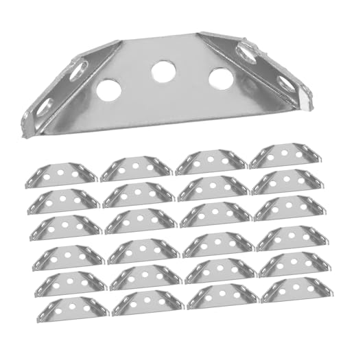 Hohopeti Edelstahl Möbel Eckverbinder Dreieckige Winkelhalterungen mit Schrauben Metallverbinder für Schränke Tische Stühle und Rahmen Robust Langlebig Hohopeti Edelstahl Möbel Eckverbinder Dreieckige Winkelhalterungen mit Schrauben Metallverbinder für Schränke Tische Stühle und Rahmen Robust Langlebig von Hohopeti