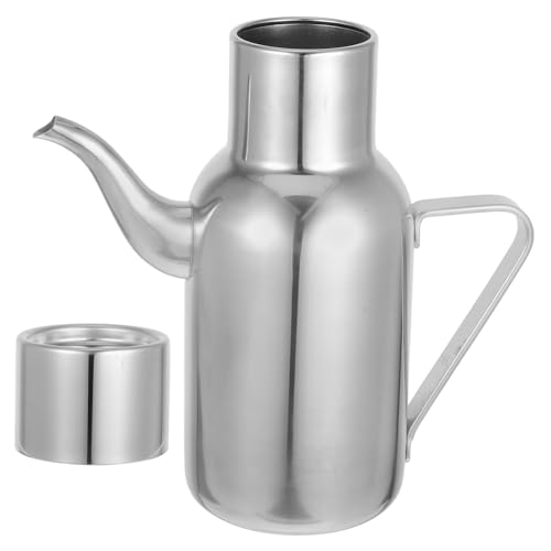 Hohopeti Edelstahl Ölflasche mit Ausgießer und Griff Lebensmittelechter Edelstahl Flüssiger Sojasaucenspender für Küche und Haushalt Auslaufsicher Leicht zu Reinigen Vielseitig für Öl und Hohopeti Edelstahl Ölflasche mit Ausgießer und Griff Lebensmittelechter Edelstahl Flüssiger Sojasaucenspender für Küche und Haushalt Auslaufsicher Leicht zu Reinigen Vielseitig für Öl und von Hohopeti
