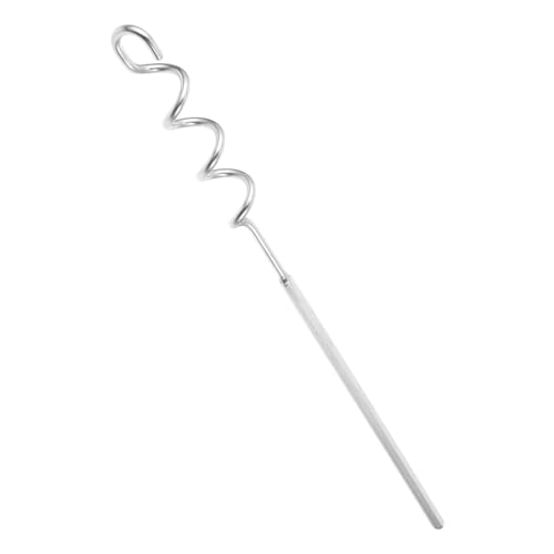 Hohopeti Edelstahl Teigkneter Manuell mit Antihaft mixstab Schneller Handrührer für Teig und Eier Vielseitiger Küchenmixer zur Einfachen Zubereitung von Pizza und Backteig von Hohopeti