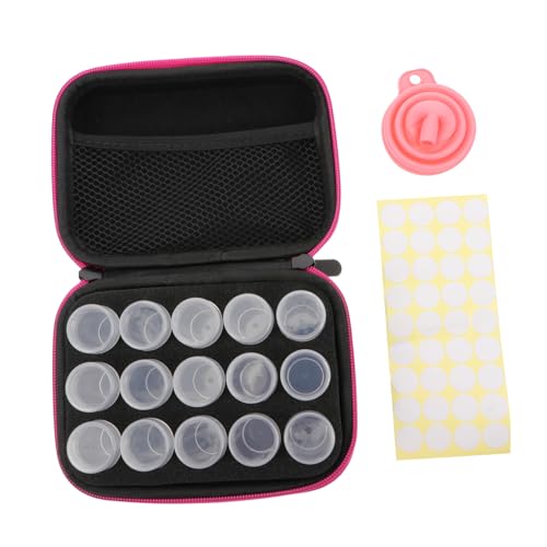 Hohopeti Fächer Aufbewahrungstasche für Stickerei Strasssteine mit Flasche Tragbar Robust und Verschleißfest zum Organisieren von Diamantmalerei Zubehör und Kleinteilen Hohopeti Fächer Aufbewahrungstasche für Stickerei Strasssteine mit Flasche Tragbar Robust und Verschleißfest zum Organisieren von Diamantmalerei Zubehör und Kleinteilen von Hohopeti