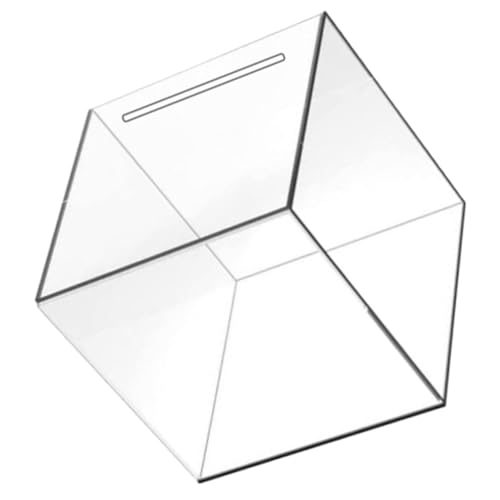 Hohopeti Große Transparente Acryl Spardose mit Hoher Kapazität Vielseitige Geldkassette für Münzen und Scheine Stabiles Material als Sparschwein Spendendose und Aufbewahrungsbox für Hohopeti Große Transparente Acryl Spardose mit Hoher Kapazität Vielseitige Geldkassette für Münzen und Scheine Stabiles Material als Sparschwein Spendendose und Aufbewahrungsbox für von Hohopeti