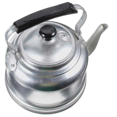 Hohopeti Großer Wasserkessel aus Dickem Aluminium Pfeifender Teekessel für Herd und Camping Langlebiger Stovetop Wasserkocher Praktischer Küchenwasserkocher für Familie und Outdoor von Hohopeti