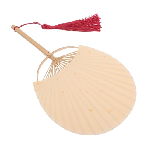 Hohopeti Handgefertigter Mini Bambus Fächer mit Doppelseitigem Blanko Papier Tragbar und Leicht für DIY Malerei Hanfu und Tanz Elegantem Quastenakzent Traditionell und Umweltfreundlich Hohopeti Handgefertigter Mini Bambus Fächer mit Doppelseitigem Blanko Papier Tragbar und Leicht für DIY Malerei Hanfu und Tanz Elegantem Quastenakzent Traditionell und Umweltfreundlich von Hohopeti
