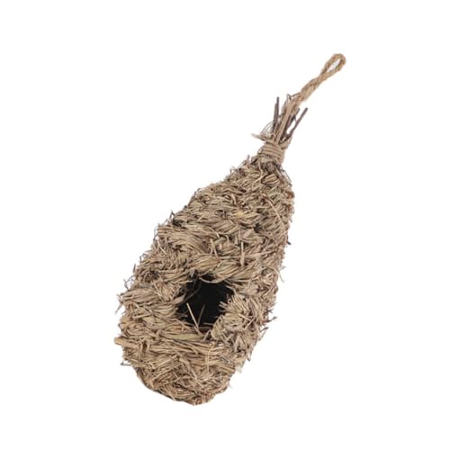 Hohopeti Handgefertigtes Handgewebtes Vogelnest aus Natürlichem Stroh Ovaler Nistplatz mit Atmungsaktivem Strapazierfähigem Material Hängendes Vogelhaus für Balkon und Gartendekoration Hohopeti Handgefertigtes Handgewebtes Vogelnest aus Natürlichem Stroh Ovaler Nistplatz mit Atmungsaktivem Strapazierfähigem Material Hängendes Vogelhaus für Balkon und Gartendekoration von Hohopeti