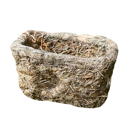 Hohopeti Handgefertigtes Kleines Haustierhaus aus Haltbarem Material mit Doppellöchrigem Design Handgewebtes Nest für Kaninchen Meerschweinchen Katzen und Kleine Haustiere Gemütlicher Hohopeti Handgefertigtes Kleines Haustierhaus aus Haltbarem Material mit Doppellöchrigem Design Handgewebtes Nest für Kaninchen Meerschweinchen Katzen und Kleine Haustiere Gemütlicher von Hohopeti