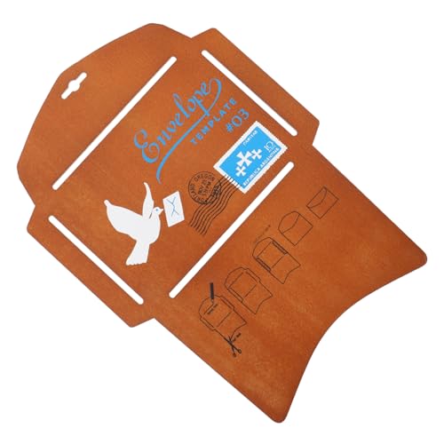 Hohopeti Holz schablone für Briefumschläge Kreative DIY Vorlage zum Umschlagherstellen Langlebiges Holzmaterial Vintage Design Leicht Tragbar für Einladungskarten und Besondere Anlässe Hohopeti Holz schablone für Briefumschläge Kreative DIY Vorlage zum Umschlagherstellen Langlebiges Holzmaterial Vintage Design Leicht Tragbar für Einladungskarten und Besondere Anlässe von Hohopeti