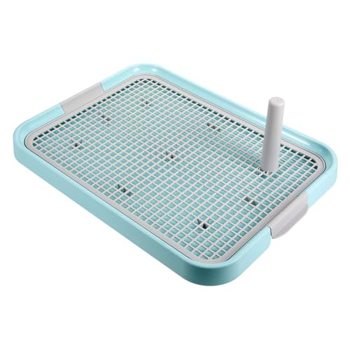 Hohopeti Hundetoilette Kunststoff Tablett mit Rutschfester Basis Ergonomisches Leicht zu Reinigendes Welpentoilette Trainings Potty für Kleine und Große Hunde Abnehmbares Hygienisch und von Hohopeti