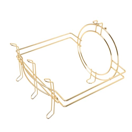 Hohopeti Kaffee und Tassenhalter Organizer mit Tellerablage Platzsparend Vertikal für Kleine Teller Multifunktional für Küche Schrank Arbeitsplatte Goldfarben Hohopeti Kaffee und Tassenhalter Organizer mit Tellerablage Platzsparend Vertikal für Kleine Teller Multifunktional für Küche Schrank Arbeitsplatte Goldfarben von Hohopeti