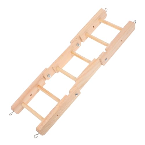 Hohopeti Klappbare Papageien kletterleiter aus Holz Verstellbare Vogelspielzeug Leiter für Käfig Multifunktional als Krallen Schnabelschleifer für Sittiche und Kleine Vögel Platzsparend Hohopeti Klappbare Papageien kletterleiter aus Holz Verstellbare Vogelspielzeug Leiter für Käfig Multifunktional als Krallen Schnabelschleifer für Sittiche und Kleine Vögel Platzsparend von Hohopeti