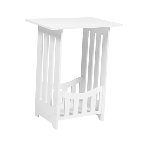 Hohopeti Kleiner Beistelltisch Design für Schlafzimmer und Wohnzimmer Holzverbundmaterial Vielseitig Einsetzbar als Nachttisch oder Ablagetisch für Kleine Räume von Hohopeti