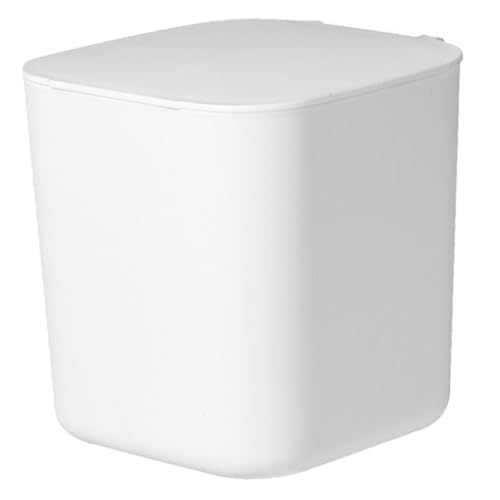 Hohopeti Kleiner Desktop Mülleimer mit Deckel Kunststoff Mini Abfalleimer für Küche und Büro Kompakter Tischabfalleimer Praktischer Tischmülleimer für Kleine Abfälle Weiß Hohopeti Kleiner Desktop Mülleimer mit Deckel Kunststoff Mini Abfalleimer für Küche und Büro Kompakter Tischabfalleimer Praktischer Tischmülleimer für Kleine Abfälle Weiß von Hohopeti