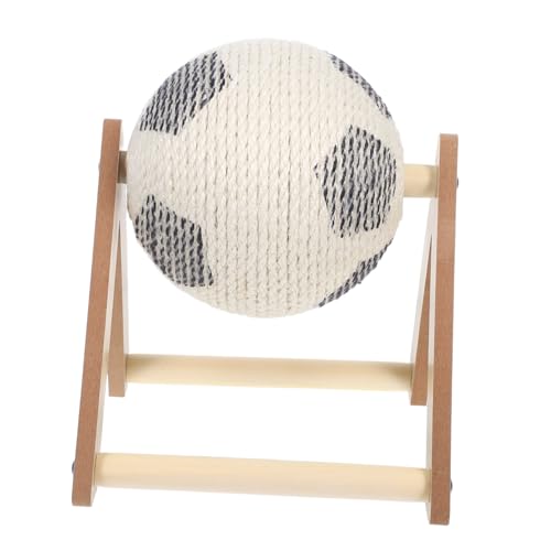 Hohopeti Kratzball aus Natürlichem Sisal Interaktives Katzenspielzeug mit Drehbarem Krallenschleifer Fördert Bewegung und Kratzverhalten Kleiner Holz Kratzball für Aktive Katzen Hellbraun Hohopeti Kratzball aus Natürlichem Sisal Interaktives Katzenspielzeug mit Drehbarem Krallenschleifer Fördert Bewegung und Kratzverhalten Kleiner Holz Kratzball für Aktive Katzen Hellbraun von Hohopeti