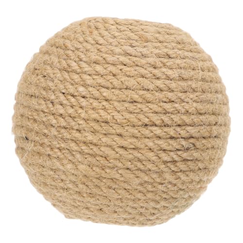 Hohopeti Kratzball für Katzen aus Sisal Langlebiges Bissfestes Katzenspielzeug mit Grifflöchern Sicherer Indoor katzenspielball für Wohnungskatzen Interaktives Spiel und Kletterspaß Hohopeti Kratzball für Katzen aus Sisal Langlebiges Bissfestes Katzenspielzeug mit Grifflöchern Sicherer Indoor katzenspielball für Wohnungskatzen Interaktives Spiel und Kletterspaß von Hohopeti