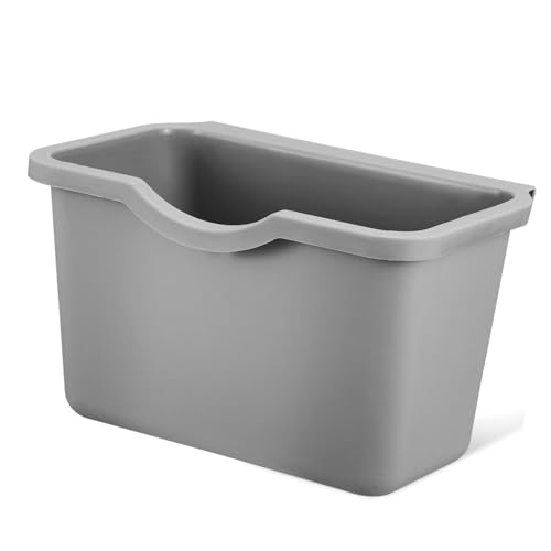 Hohopeti Küchen mülleimer Klein Platzsparender Hänge abfalleimer für Schranktür Robust und Verschleißfest Vielseitig als Kompostbehälter und Bad Organizer Modernes Design von Hohopeti