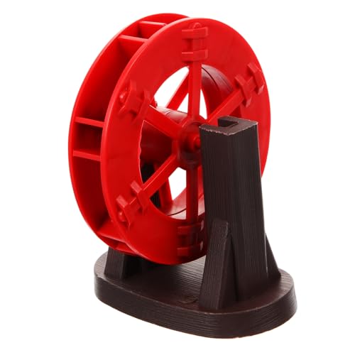 Hohopeti Micro Landscape Water Wheel Rotierend Kunststoff Wasserspiel Zubehör für Aquarium Gartenteich DIY Feng Shui Dekoration von Hohopeti