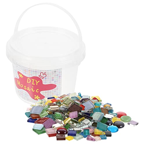 Hohopeti Mosaiksteine für DIY Bastelprojekte Bunte Glasmosaikstückchen im Eimer für Kreative Heimdekoration Langlebig und Vielseitig Einsetzbar für Vasen und Moderne Kunstwerke Hohopeti Mosaiksteine für DIY Bastelprojekte Bunte Glasmosaikstückchen im Eimer für Kreative Heimdekoration Langlebig und Vielseitig Einsetzbar für Vasen und Moderne Kunstwerke von Hohopeti