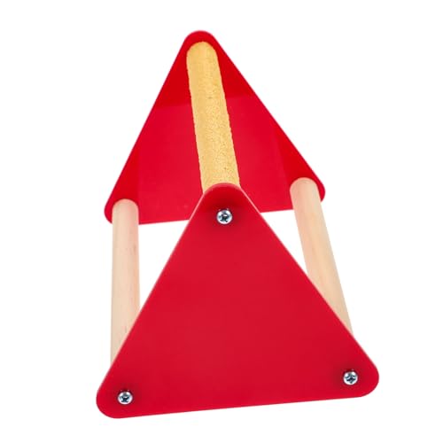Hohopeti Natürliche Holzsitzstange für Papageien mit Rutschfester Oberfläche Stabiles Dreieck Design für Komfortables Stehen und Klettern Sicherer Kau und Spielplatz für Haustier Hohopeti Natürliche Holzsitzstange für Papageien mit Rutschfester Oberfläche Stabiles Dreieck Design für Komfortables Stehen und Klettern Sicherer Kau und Spielplatz für Haustier von Hohopeti