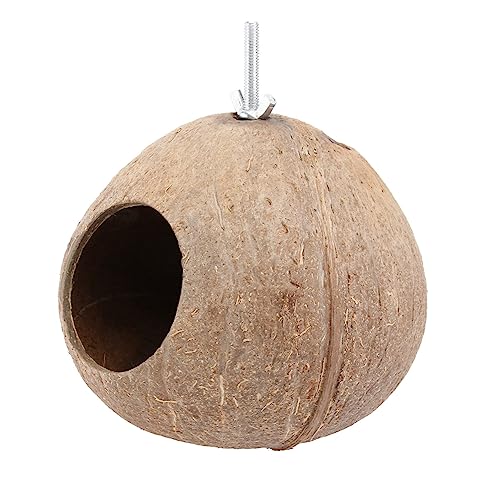Hohopeti Natürliches Vogelhaus aus Kokosnussschale Wetterfestes Hängendes Nistnest für Kleine Vögel Wie Kanarien und Papageien Langlebiger Vogelschutz für Garten Balkon und Outdoor Hohopeti Natürliches Vogelhaus aus Kokosnussschale Wetterfestes Hängendes Nistnest für Kleine Vögel Wie Kanarien und Papageien Langlebiger Vogelschutz für Garten Balkon und Outdoor von Hohopeti