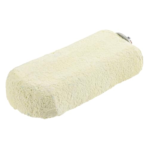 Hohopeti Papageien Kauspielstein Sitzbrett Langlebig Robust Vogel Käfig zum Nagen und Klettern für Wellensittiche und Nymphensittiche Gelb von Hohopeti