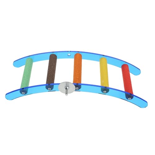 Hohopeti Parrot Kletterleiter Acryl für Papageien Käfig Zubehör Kratzfest Stabil und Praktisch Vogelspielzeug für Balancetraining und Abenteuer Geeignet für Heim Zoohandelsgebrauch von Hohopeti